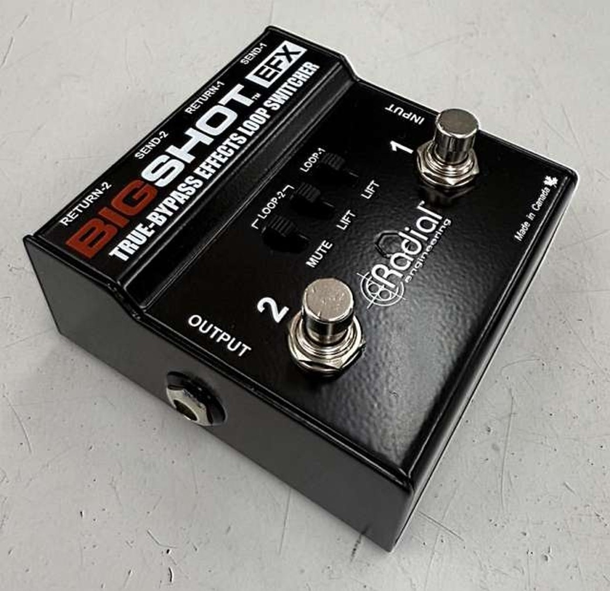 Radial BigShot EFX Effects Loop Switcher w/ Box Used Tested