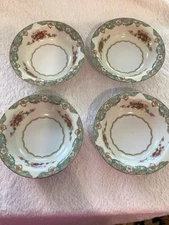 Jyoto China from Occupied Japan Fairmont Pattern Dessert Bowl (4 pieces)