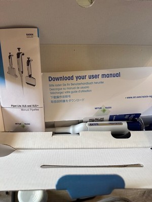 Brand New in Box Rainin Pippette Pipet-Lite XLS+ Bundle L-10XLS+ and L-2XLS+