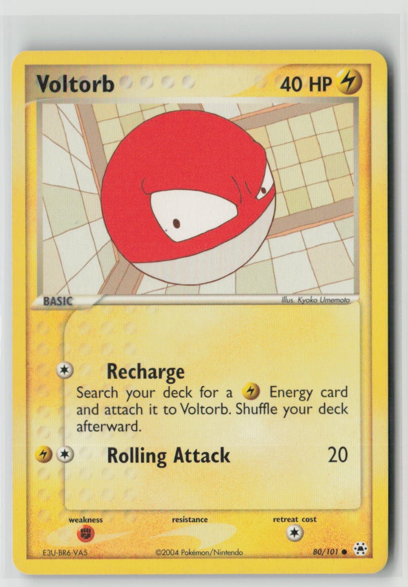Voltorb 80/101 Common Hidden Legends Pokemon Lightly Played