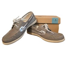 Women's SPERRY Koifish Sparkle Gray Top Sider Boat Shoes Size 9.5M 796
