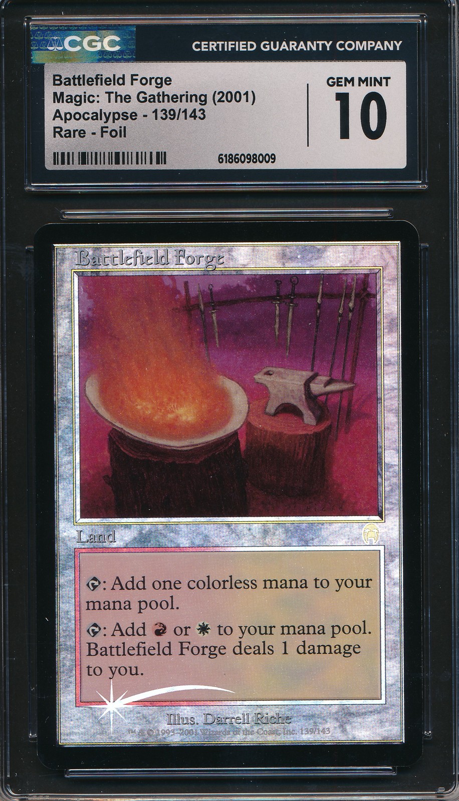 Apocalypse Battlefield Forge CGC 10 Graded Magic MTG FOIL (8009)