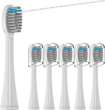 6x Sf-white Toothbrush Heads for Waterpik Sonic Fusion SF-01-04 Refill Pisonicle
