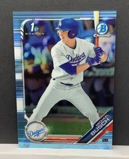 2019 Bowman Draft Chrome Michael Busch Sky Blue Refractor Cubs