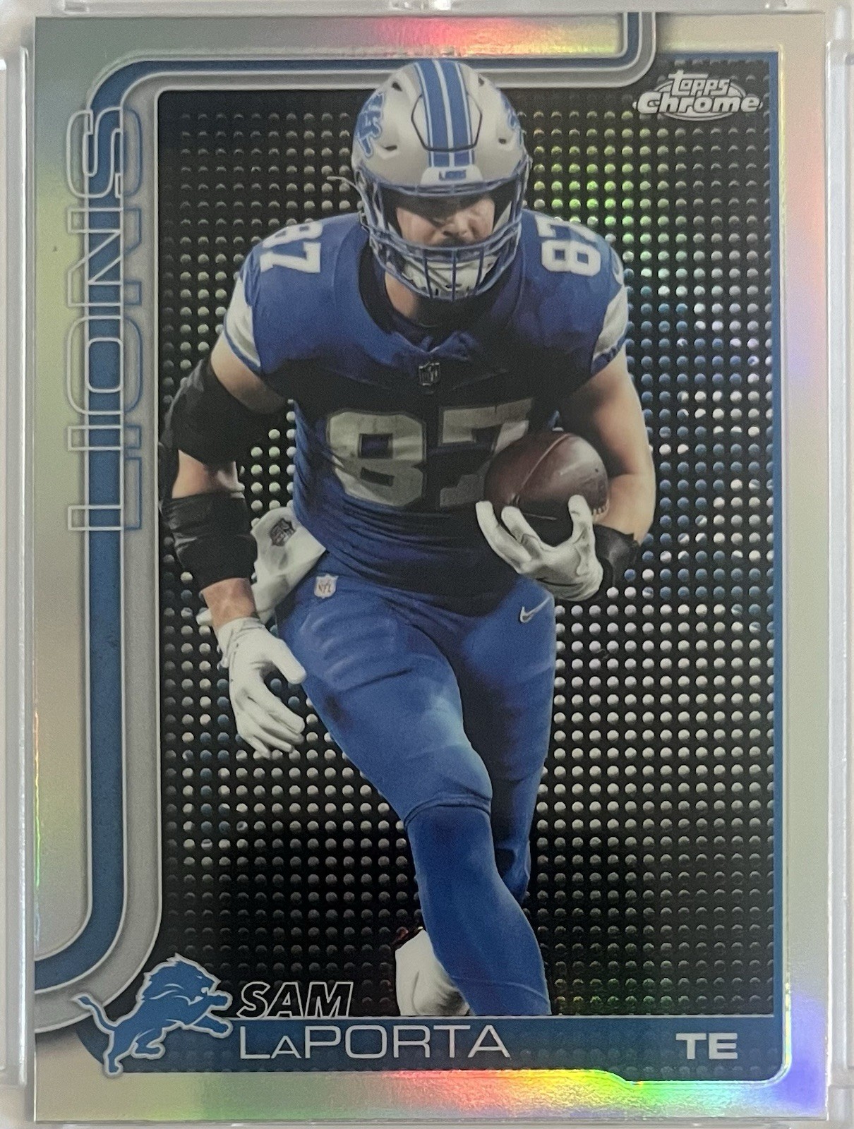 2025 Topps Chrome - Sam LaPorta #100 Lightboard Logo Refractor