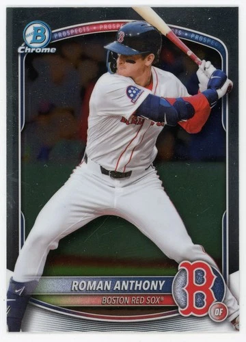 2025 Bowman chrome Prospect Rookie Roman Anthony #167 Red Sox