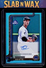 2025 Topps Pro Debut #PD-11 Thomas White Base Autographs Aqua Foil #/75
