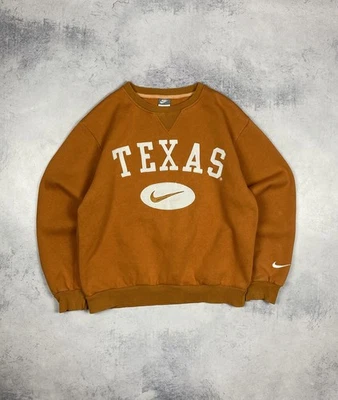 Sweat Nike Texas Longhorns Orange Vintage Années 90 Swoosh Center Logo Homme ... - Photo 1/4