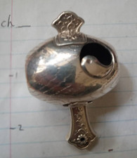 Antique Japanese Sterling Silver Daikoku Auspicious Mallet Hammer Jungin