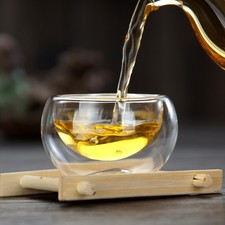 50ml Double Wall Glass Cup Transparent Mini Whisky Cup Espresso Coffee Cups