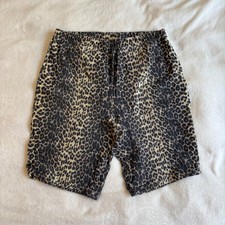 Vintage Forenza Leopard Print Biker Shorts High Waist 90s Indie Sleaze Brown