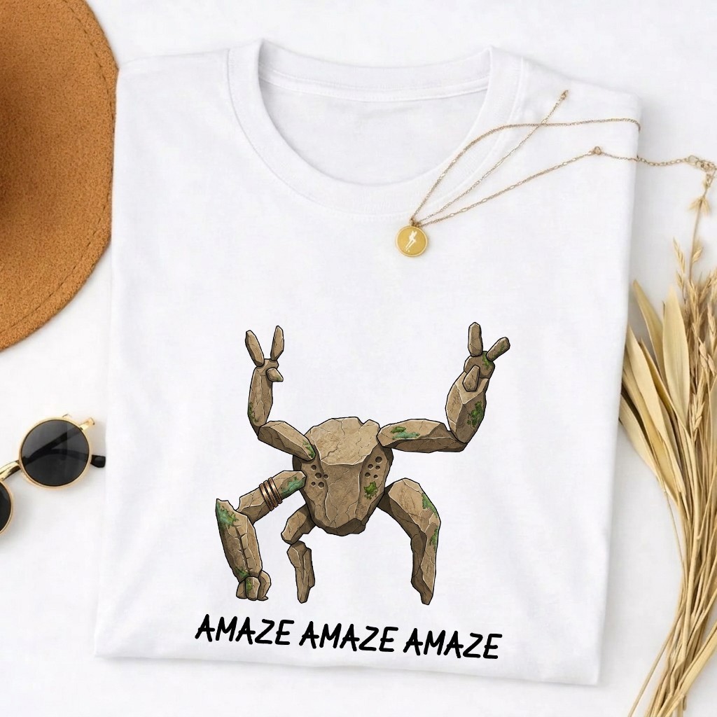 T-shirt Amaze Rocky Alien con grafica spaziale