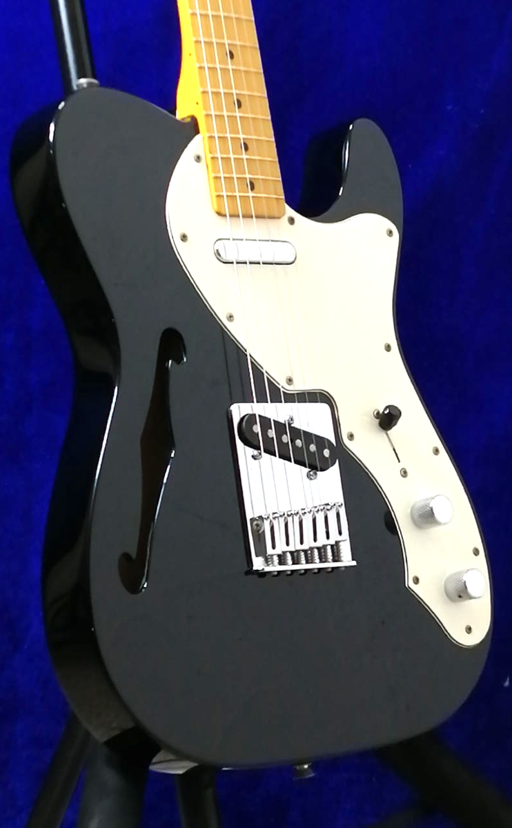 Fender Japan Thinline Telecaster Guitar Black 6-way Bridge Made in