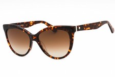 KATE SPADE DAESHA/S 086 LA Sunglasses Havana Frame Brown Lenses 56mm