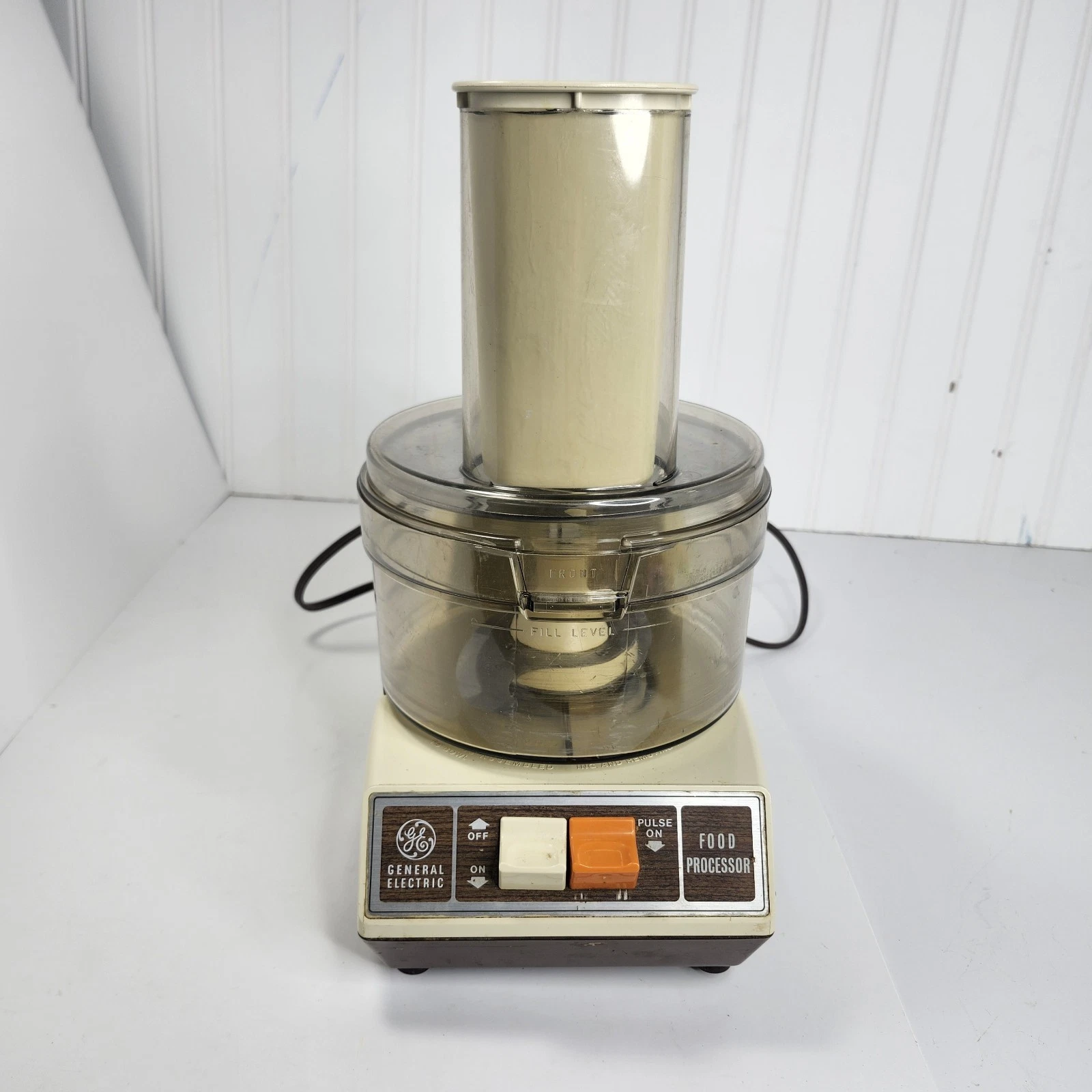 Vintage General Electric GE Food Processor Chopper Shredder Slicer Made-USA