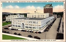 Asheville North Carolina, Accounting Office, Postal Building Postcard KG5