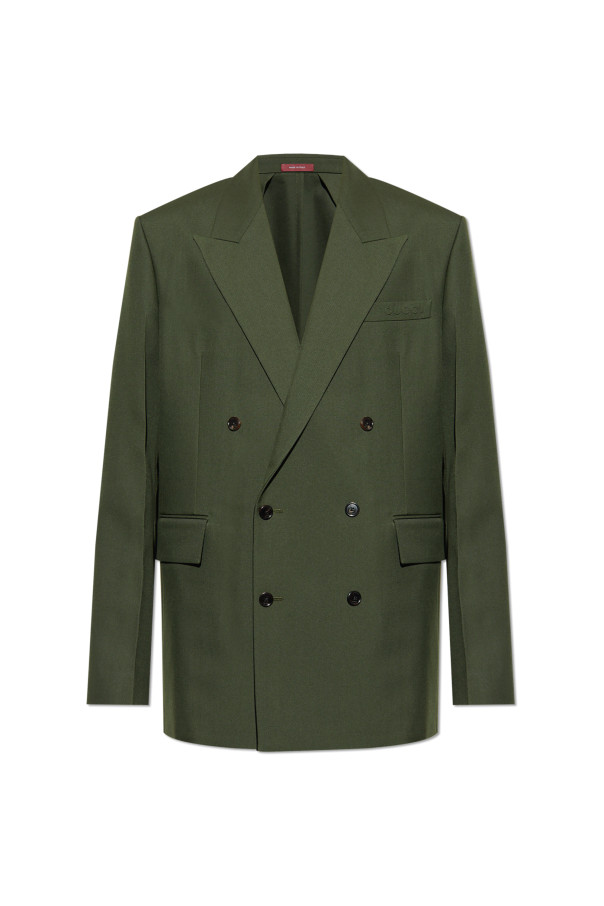 GUCCI Green Double-Breasted Blazer New & Authentic