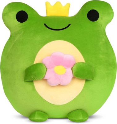 iscream Frog Prince Softest Fleece Pillow  14''