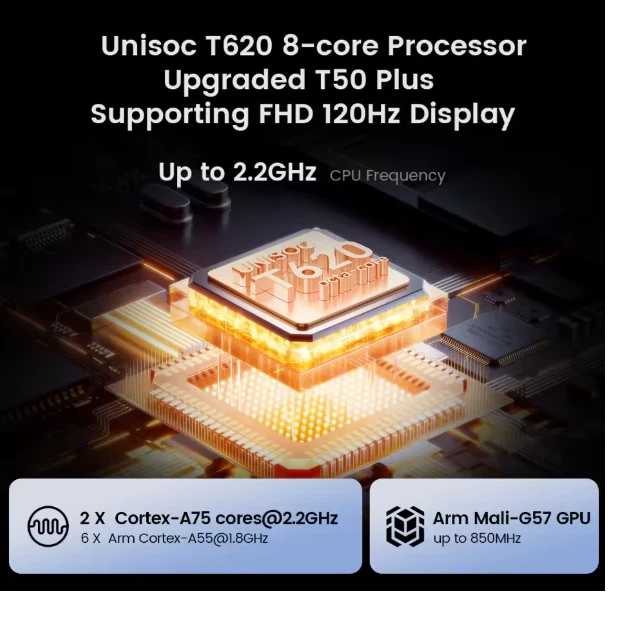 DT Plus Tablet 11" 2K Display UNISOC 8GB+ 128GB 8000mAh Android 15 WIFI6 4G - Image 3 of 4