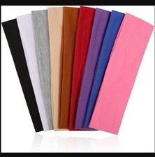 9Pcs Headbands for Women  Men, Non Slip Sweat Band Fashion Elastic Head Bands..