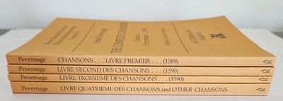 Andre Pevernage The Complete Chansons Five Volumes in Four books A-R Editions 