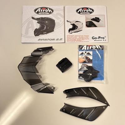 AIROH AVIATOR 2.2 Go-Pro Halterung Helmschirm Verlängerung Luftauslassabdeckung