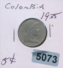 COLOMBIA - 5 CENTAVOs -  1935 - #5073