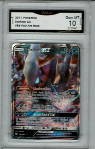 Darkrai GX - 88/147 - Pokemon Burning Shadows Sun & Moon Ultra Rare Gem Mint 10