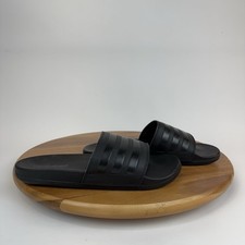 New NWOB Mens Adidas Adilette Black Casual Comfort Slip On Sandals Slides Size 8