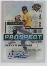 2024 Panini Prospect Edition Silver Prizm Signatures Nathan Dettmer Auto 4z8