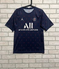 PSG Jordan Paris All-Over Print Blue Red Jersey Men  s M Fits Like Small 