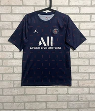 PSG Jordan Paris All-Over Print Blue Red Jersey Men’s M (Fits Like Small)