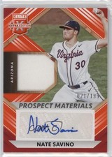 2022 Panini Elite Extra Edition Orange 21/199 Nate Savino #PMS-NS Auto z1r