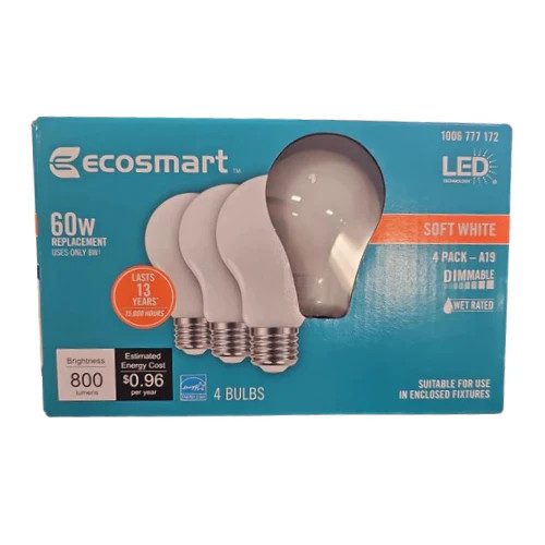 Ecosmart 1006 777 172 (4-pack) 60-watt Equivalent Led Dimmable Soft White - Product main view