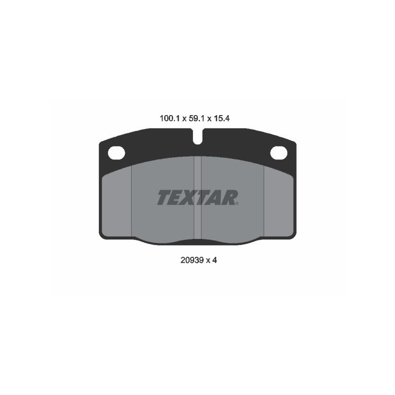 TEXTAR 2093903 Brake Pads Set Front for Kadett Ascona Cavalier Astra Corsa Rekor