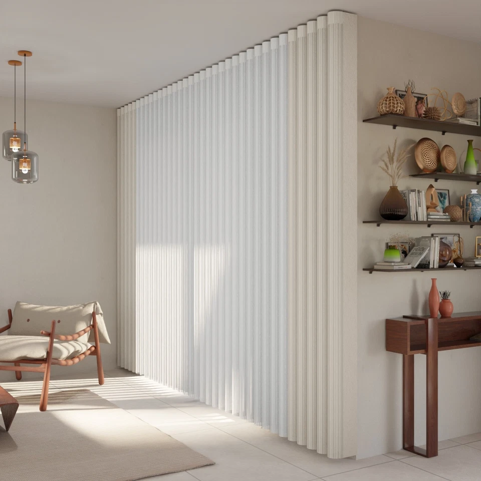 nach maß *NEU* DIKEY Perde Lamellenvorhang Lamellen Vorhang Gardine Tül Jalousie - Bild 3 von 4