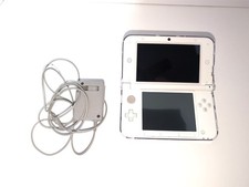(Excellent) Japanese Nintendo 3DS LL/XL White w/Charger & Clear Protective Shell