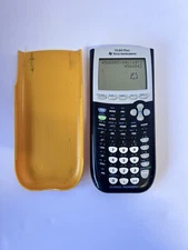 Texas Instruments TI-84 Plus Graphing Calculator Black With Yellow Cover