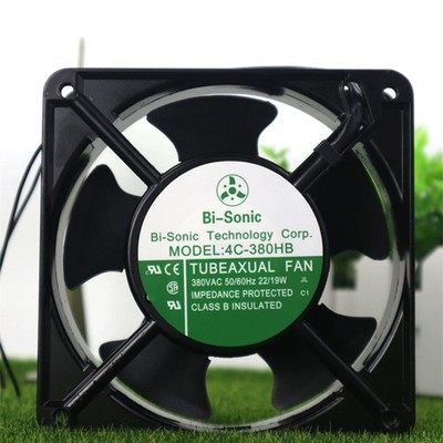 1 PCS New Bi-Sonic 4C-380HB 380V 22/19W 2-Wire cooling fan &ex