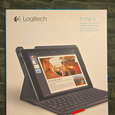 Logitech Type Bluetooth Keyboard Folio Case iPad Air 2 QWERTY Black