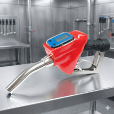 Fuel Gasoline Diesel Petrol Delivery Gun Nozzle Dispenser With Flow Meter