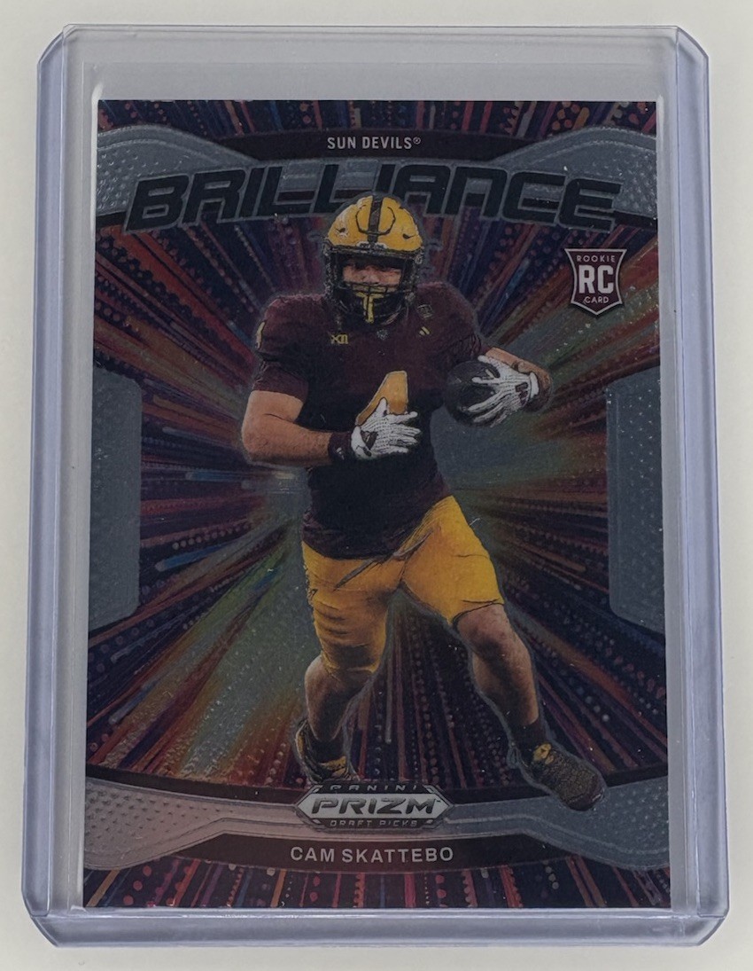 2025 Panini Prizm Draft Picks Cam Skattebo RC Rookie Brilliance Insert - ASU