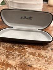 Silhouette Eyeglasses Case Gray Hard Shell Clamshell Made in Italy Protective