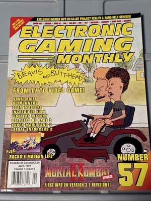 Electronic Gaming Monthly Magazine EGM Number 57 April 1994 Video Game Magazine