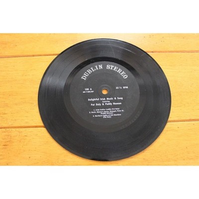 PADDY NOONAN & PAT DALY DELIGHTFUL IRISH MUSIC 33RPM 7'' VINYL RECORD G+ DUBLIN