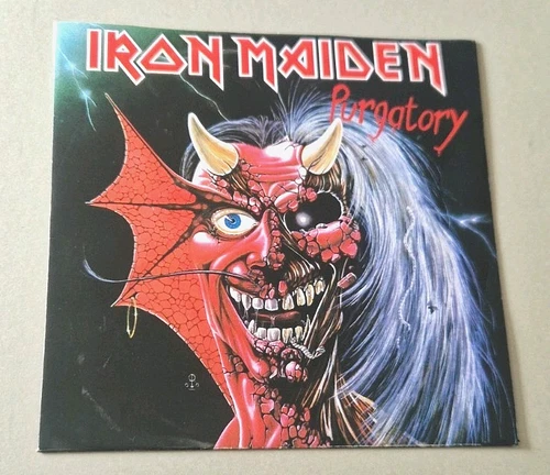 IRON MAIDEN~~PURGATORY~~1981~~WHITE LABEL~~TEST PRESS~~A1/B1   RARE~~EMI RECORDS