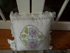 NWT Dena Home French Lavender Square Decorative Bed Pillow 18x18