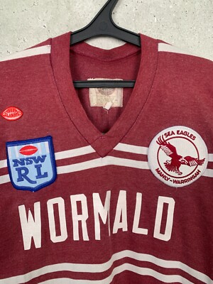 80s 90s NSW RL SEA EAGLE WORMALD ラガーシャツ 80s 90s NSW RL