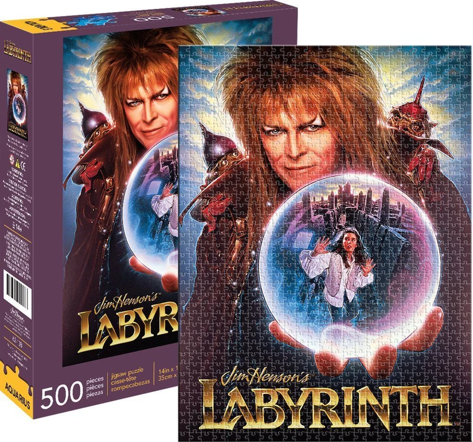 AQUA David Bowie Labyrinth 500 Teile Puzzle 350 mm x 480 mm
