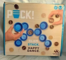 PUCK!...Slam~Stack~Happy Dance..Wooden Puck Bounce Game